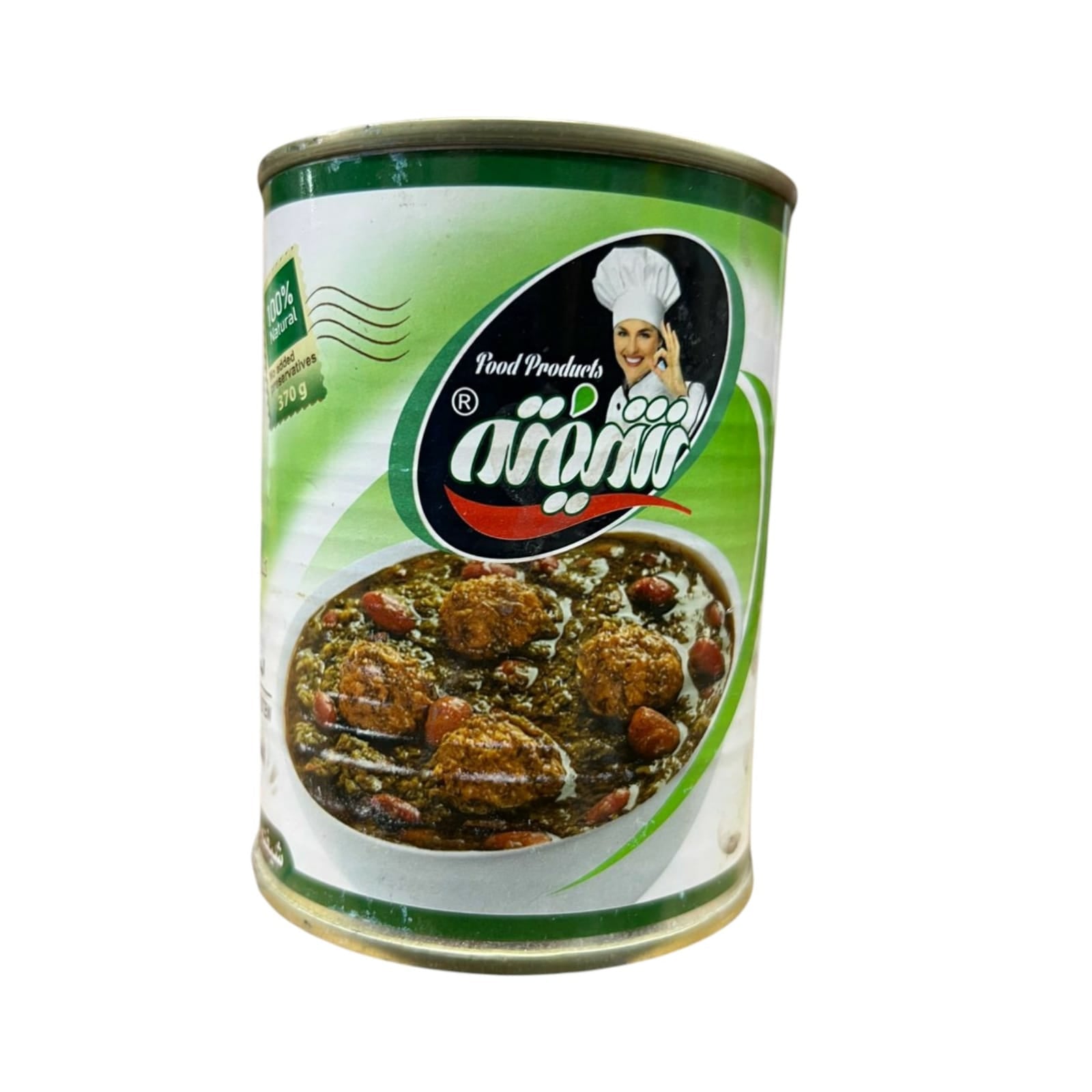 Shifteh araye shargh sharCanned ghormeh sabzi with vegetable protein 100% natural (370 g)