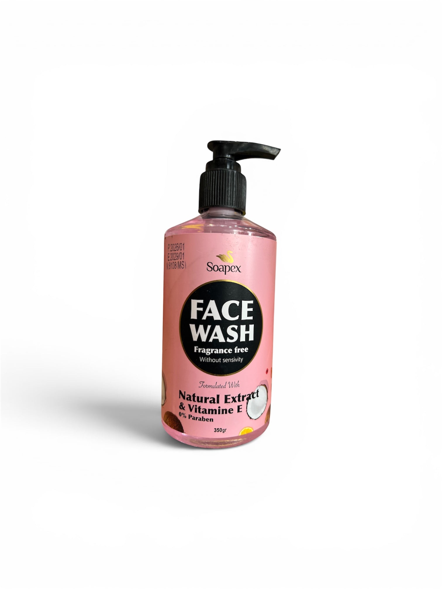 Soapex fragrance free natural extract & Vitamin E Face Wash - 350ML