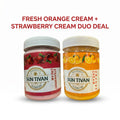 Sun Tivan Cream Duo – Orange & Strawberry Flavor Spreads Bundle (2 x 400g)