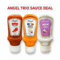 Angel Trio Deal – 3-Pack : Thai Chili, Real Garlic & Creamy French (Over 1.5kg of Premium Taste)