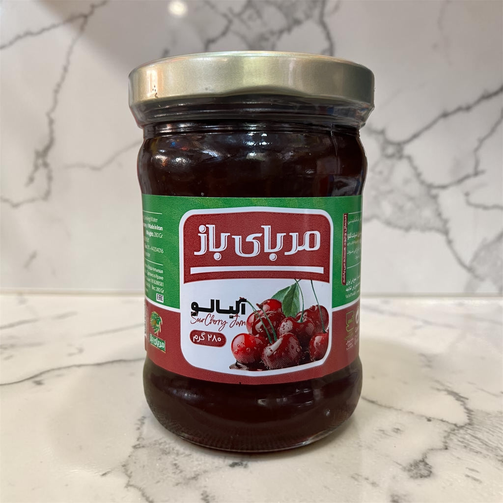 Marbai Baz Jam of high quality flavour of sour cherry (280 g)