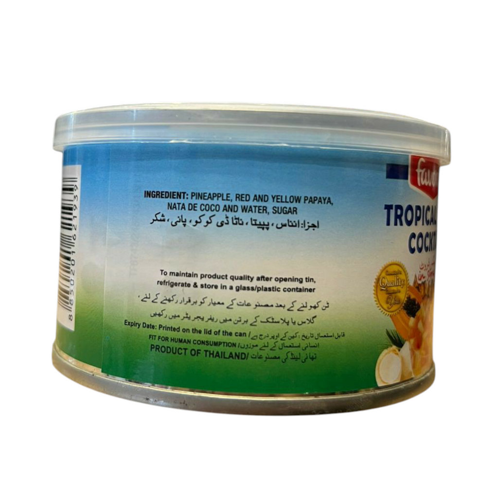 Favorito Tropical Fruit Cocktail in Syrup | Exotic Mixed Fruit Medley - 227g