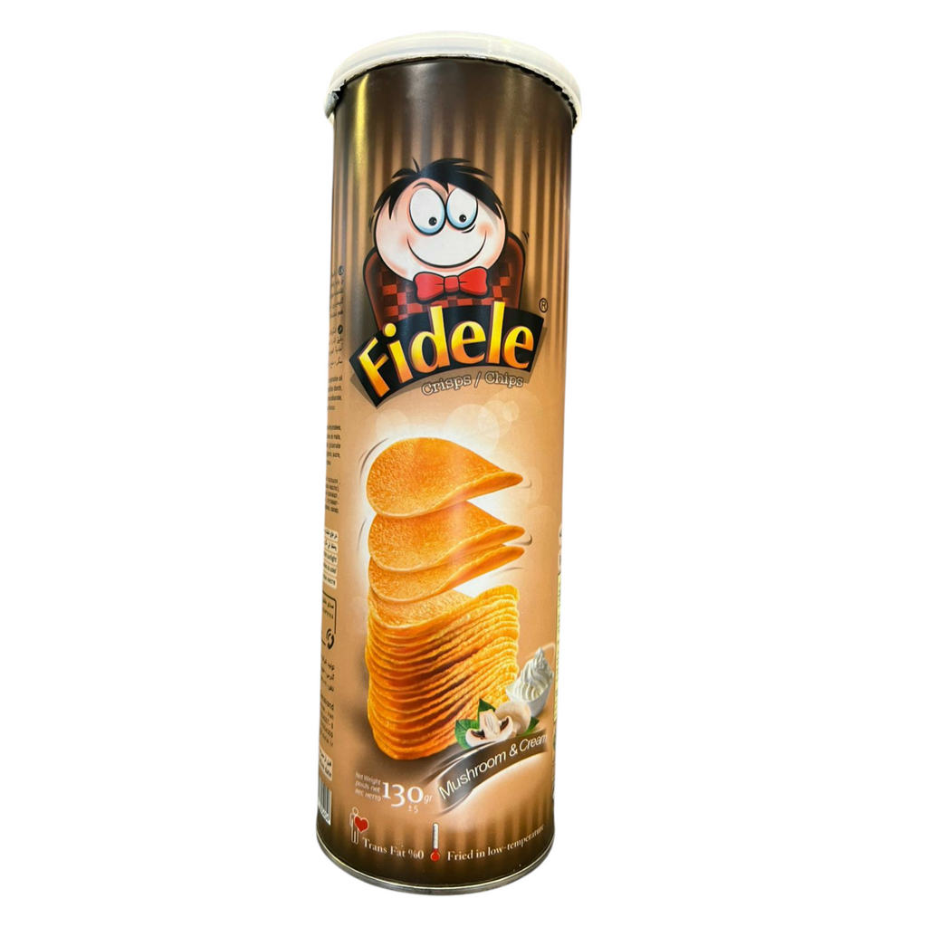 Fidele Gourmet Potato Crisps Duo Bundle – BBQ + Mushroom & Cream,(2 x 130g)