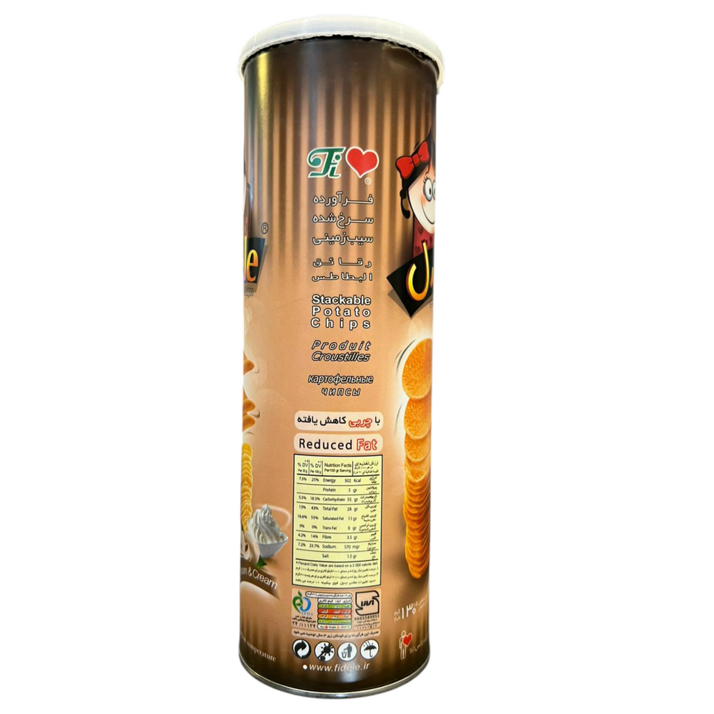 Fidele Gourmet Potato Crisps Duo Bundle – BBQ + Mushroom & Cream,(2 x 130g)