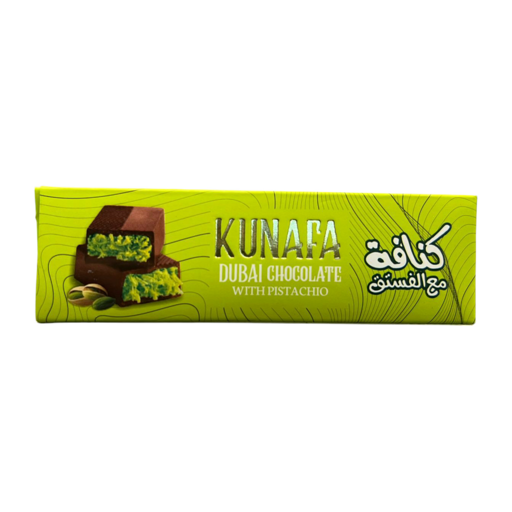 Kunafa Dubai Chocolate with Pistachio – Six Pack Gourmet Bars (240g)