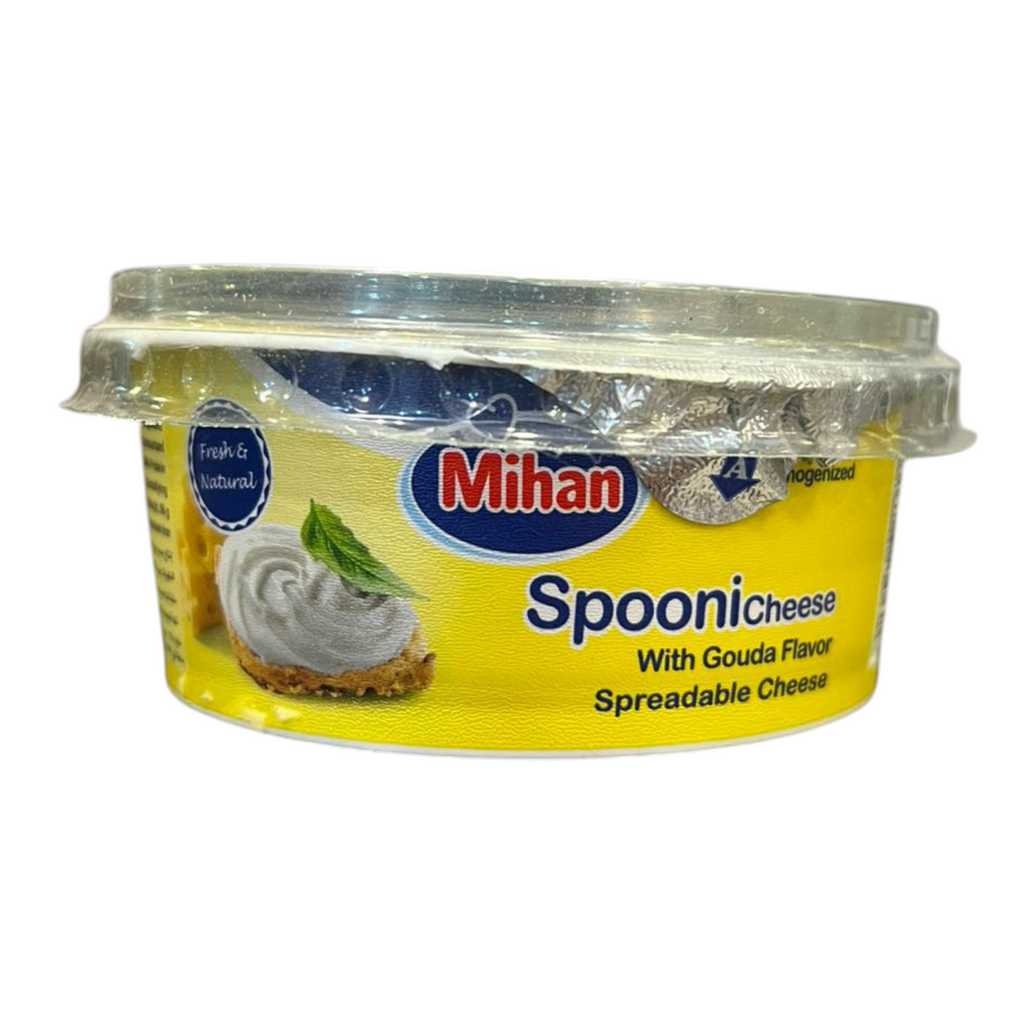 Mihan Spooni Spreadable Gouda Cheese – Premium Fresh & Natural Creamy Spread (110g)