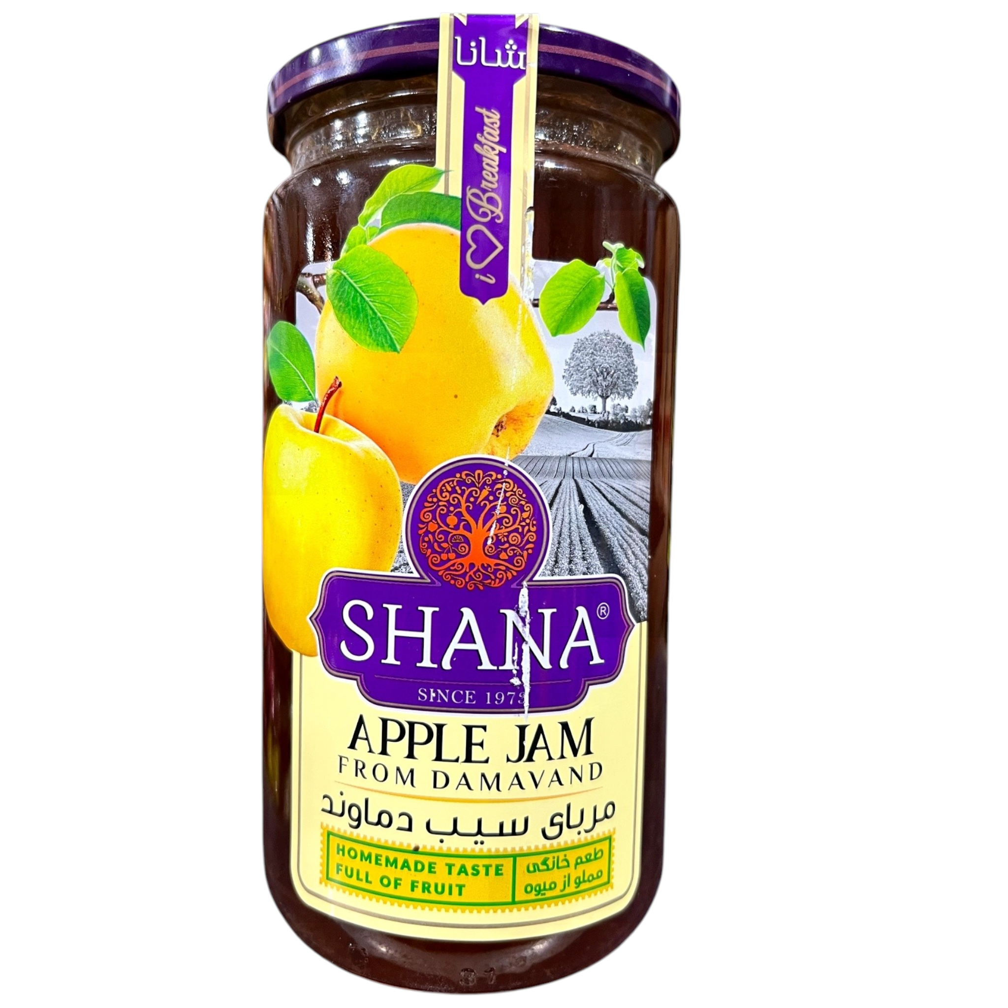 Shana Damavand Apple Jam – 280g Premium Homemade Taste & Pure Fruit Preserves