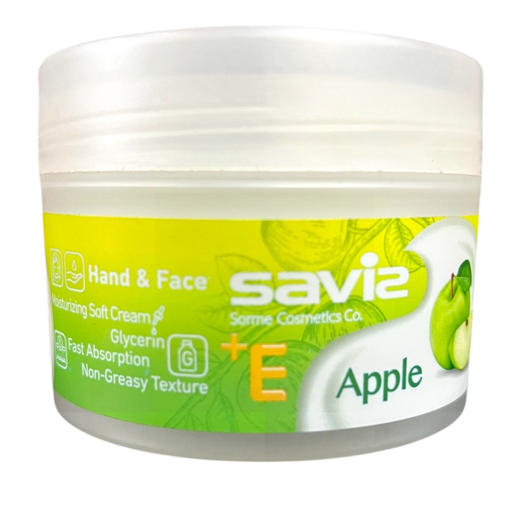 Savia Apple + Vitamin E Moisturizing Soft Cream | Fast-Absorbing Hand & Face Hydration (180g)
