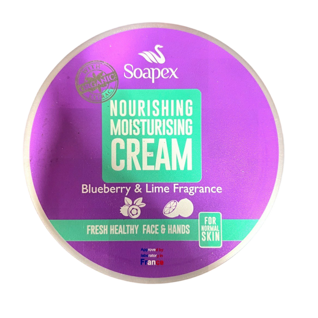 Soapex Nourishing Moisturising Cream with Blueberry & Lime Fragrance - 250G