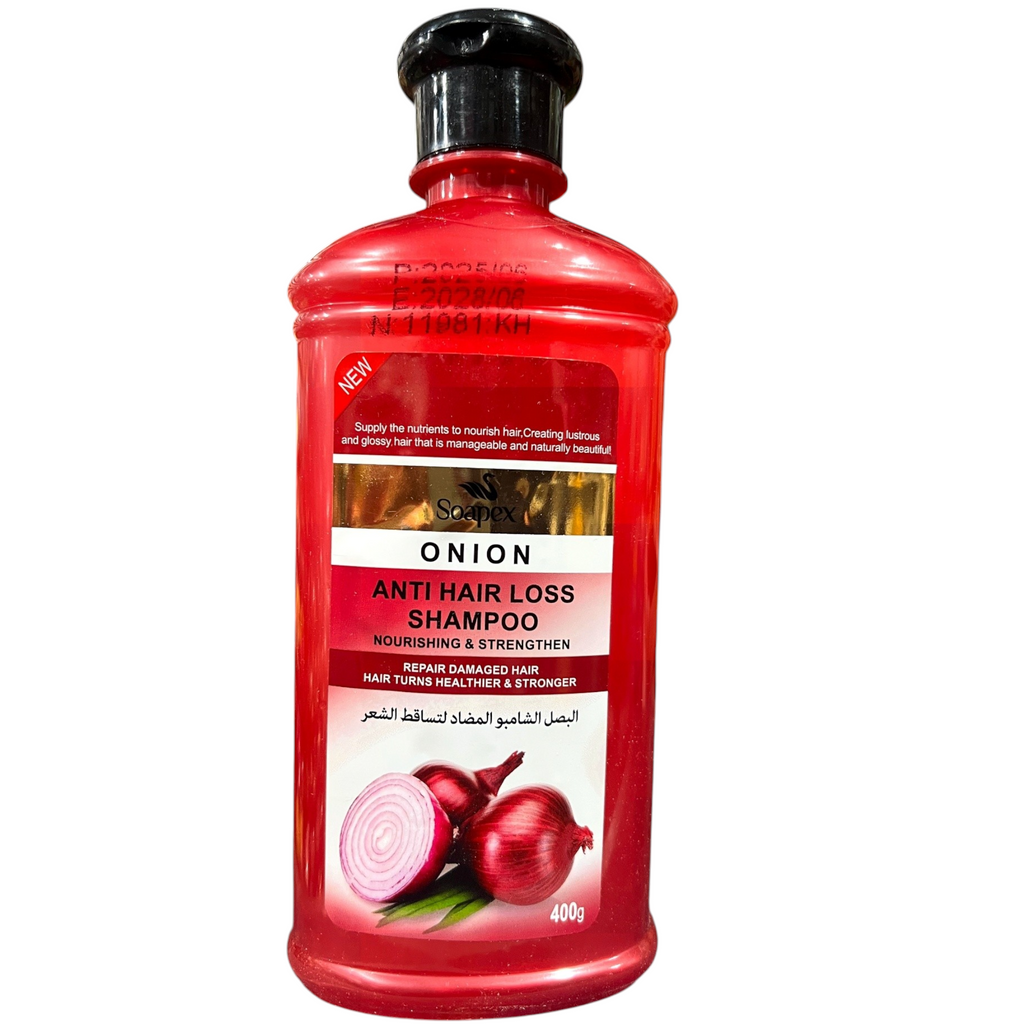 Soapex Red Onion & Biotin Complex – Anti-Hair Loss & Follicle Strengthening Treatment - 400G