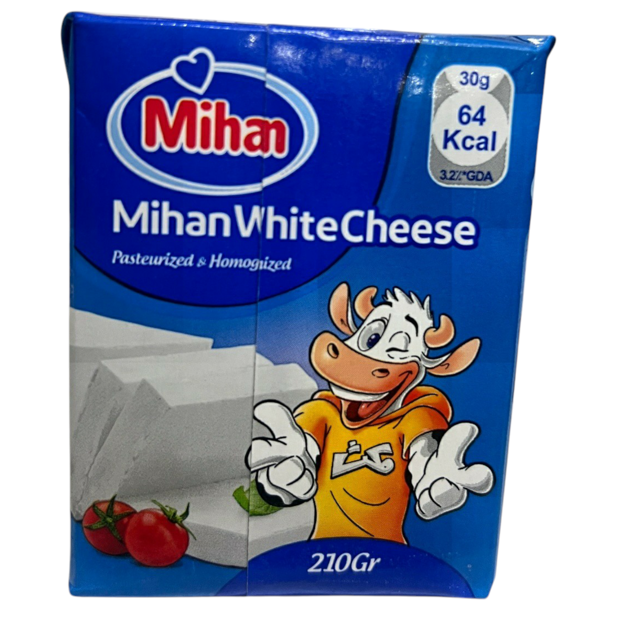 Mihan Premium White Cheese | 210g Fresh Feta-Style | Pasteurized & Homogenized Cow’s Milk