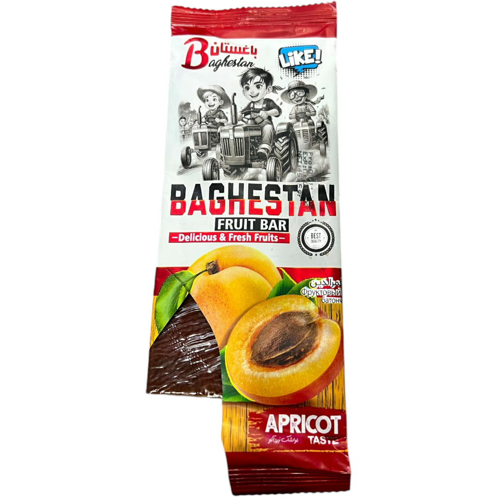4-Pack - Baghestan Gourmet Organic Fruit Bar Variety Pack | 100% Natural Fruit Leather | Plum, Sour Cherry, Berry, & Apricot | Artisanal Snacks