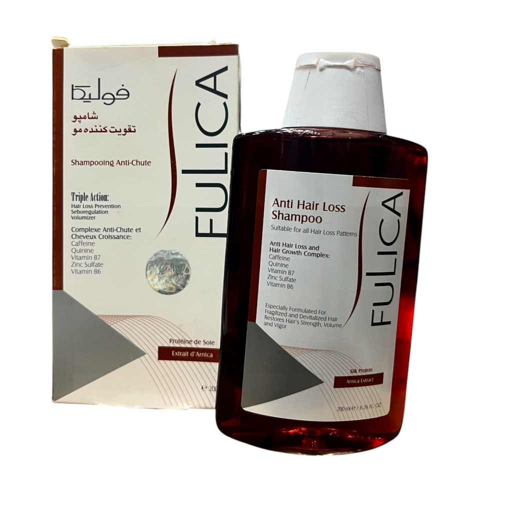 Fulica Fortifying Anti-Hair Loss Shampoo (200ml) – Triple Action Complex with Caffeine, Quinine & Vitamin B7 | Restores Strength & Volume