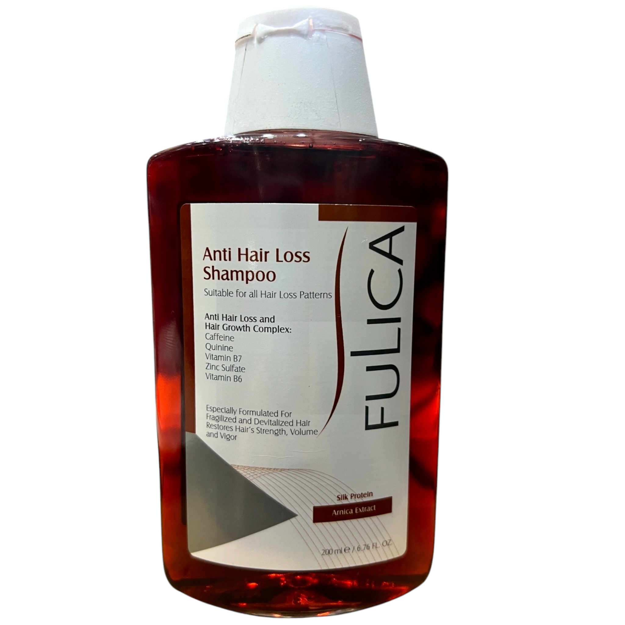 Fulica Fortifying Anti-Hair Loss Shampoo (200ml) – Triple Action Complex with Caffeine, Quinine & Vitamin B7 | Restores Strength & Volume