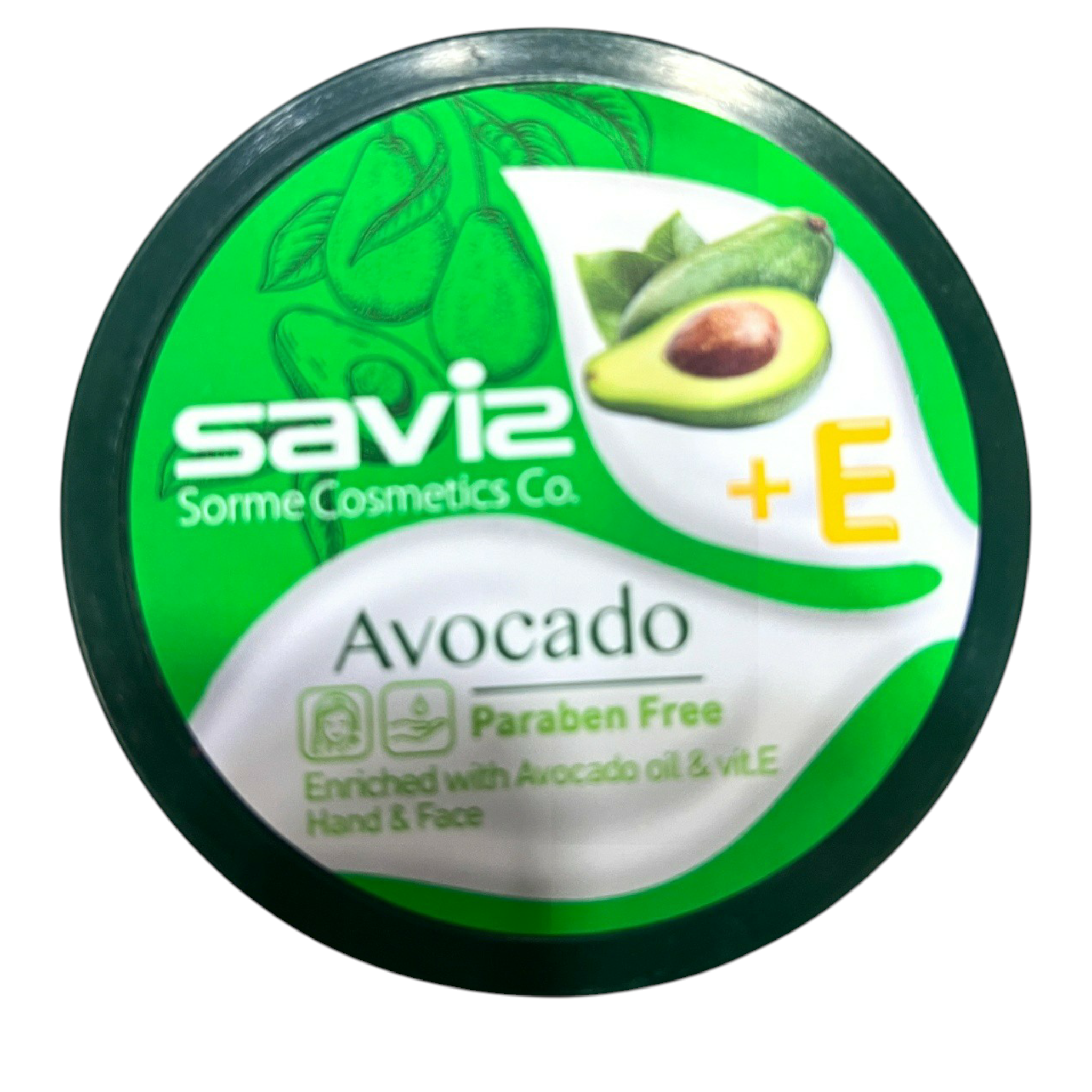 Saviz Moisturizing Avocado Cream + Vitamin E – Paraben-Free Face & Hand Hydration | Deep Nourishment for Glowing Skin