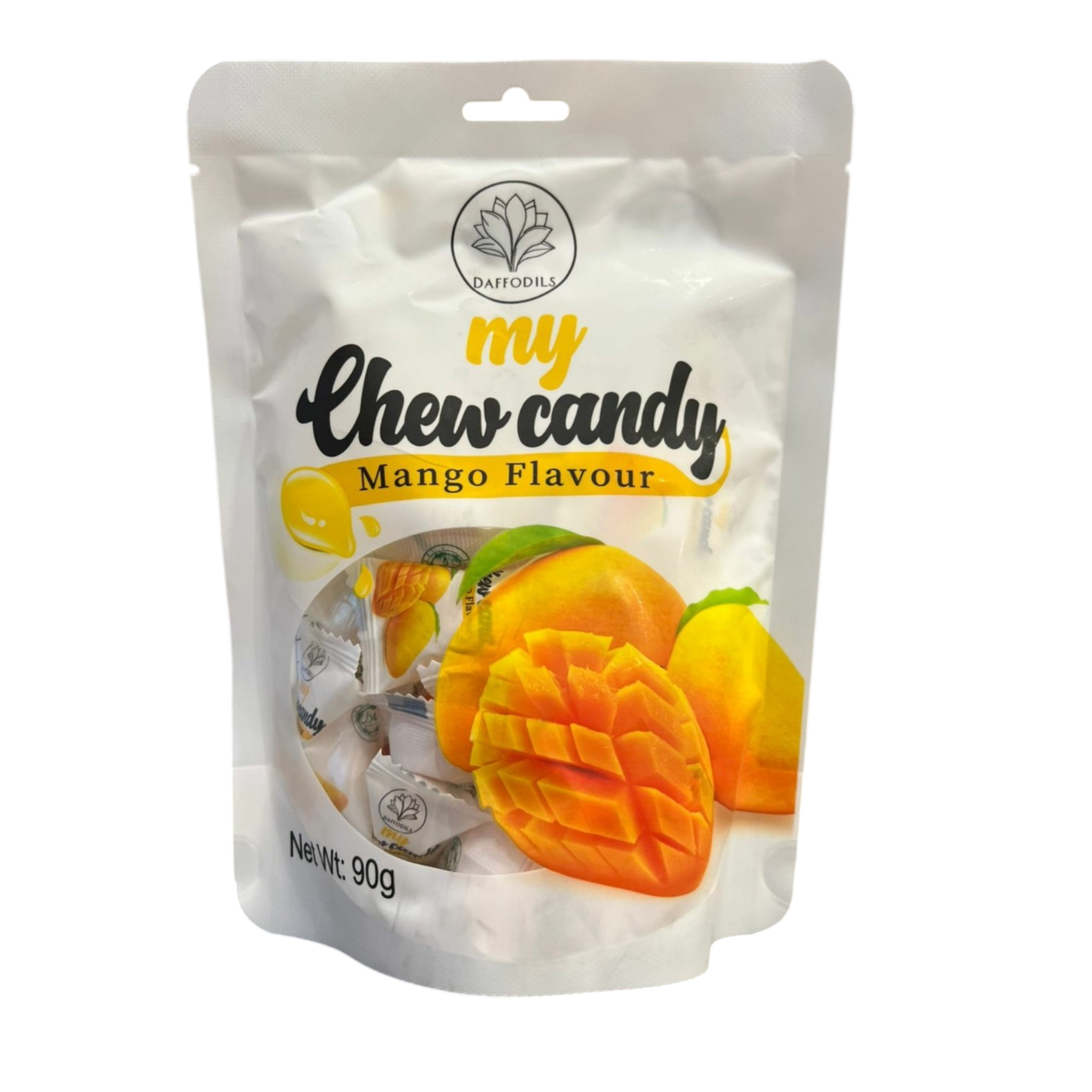 Daffodils My Chew Candy | Premium Mango Flavour Soft Chews – 90g Pack