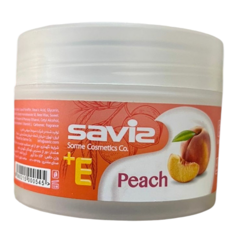 Saviz Peach & Vitamin E Face & Hand Cream | Deep Nourishment & Softening – 180g