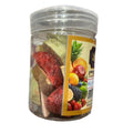 Haj Mofateh Premium Freeze-Dried Mixed Fruits – Authentic Persian Crispy Fruit Slices Snack (Gourmet Clear Jar)