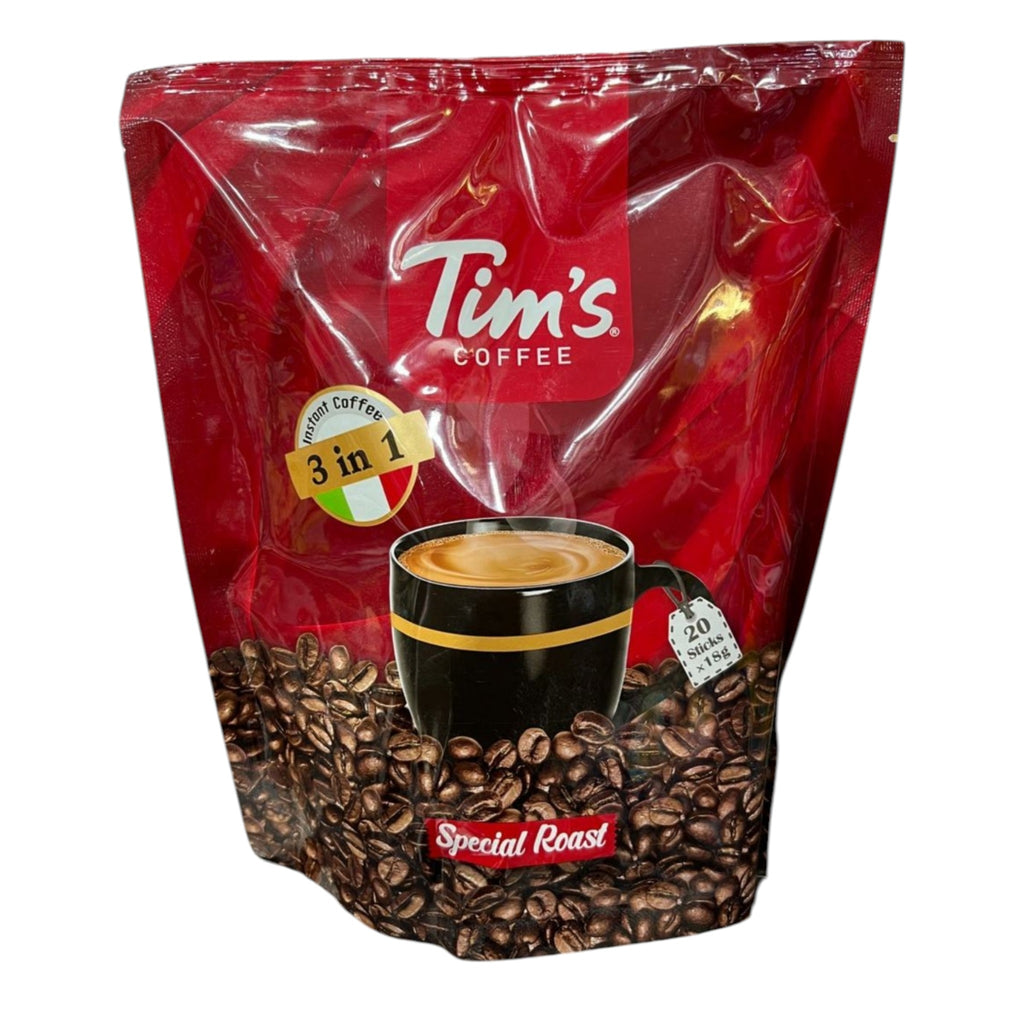 Tim's Coffee 3-in-1 Special Roast – Premium Instant Coffee Mix (20 Sticks x 18g)