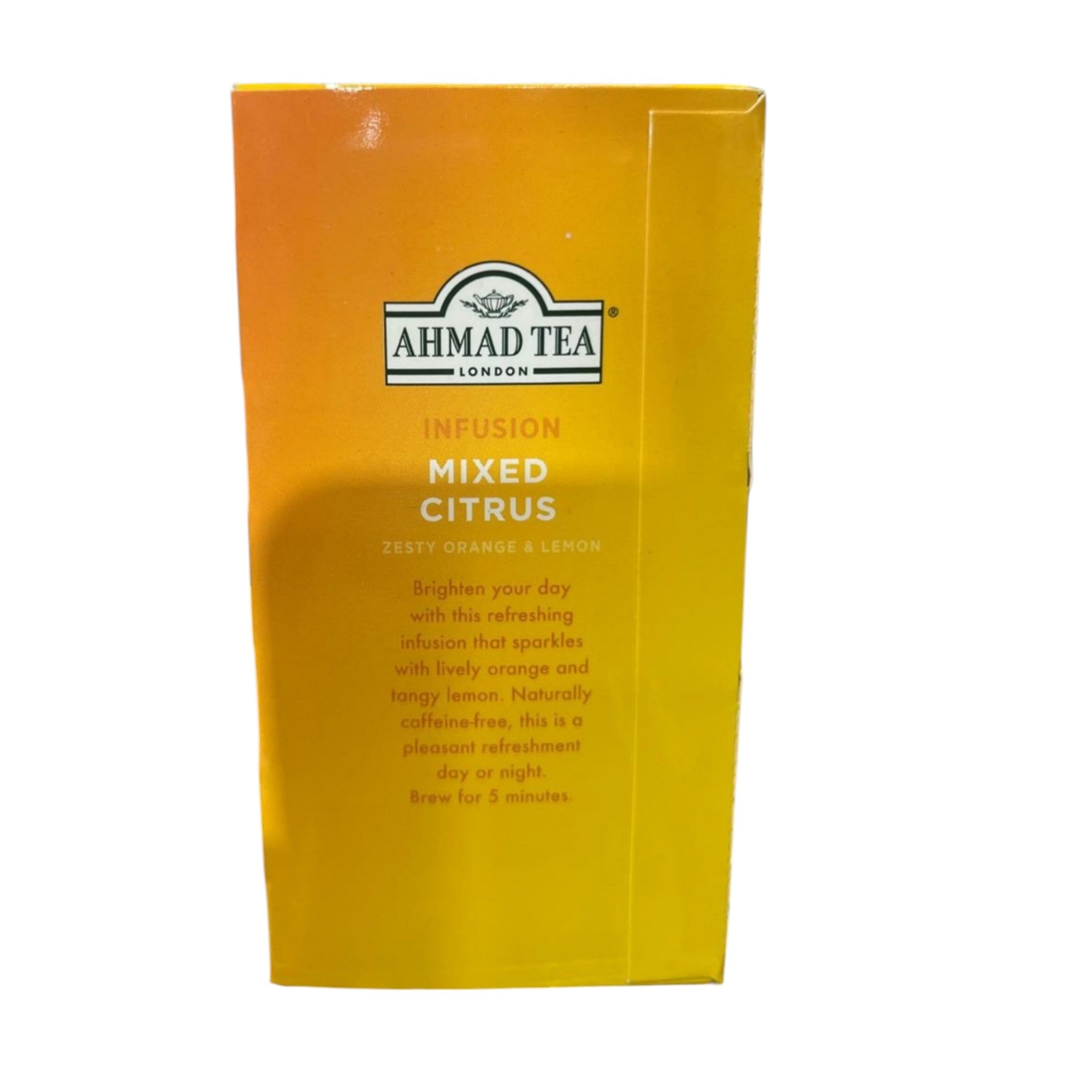 Ahmad Tea London Mixed Citrus Infusion – Zesty Orange & Lemon Fruit & Herb Tea (20 Foil Envelopes Box)
