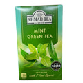 Ahmad Tea London Mint Green Tea – Premium Cool Blend with Mint Leaves (20 Foil Envelopes Box)
