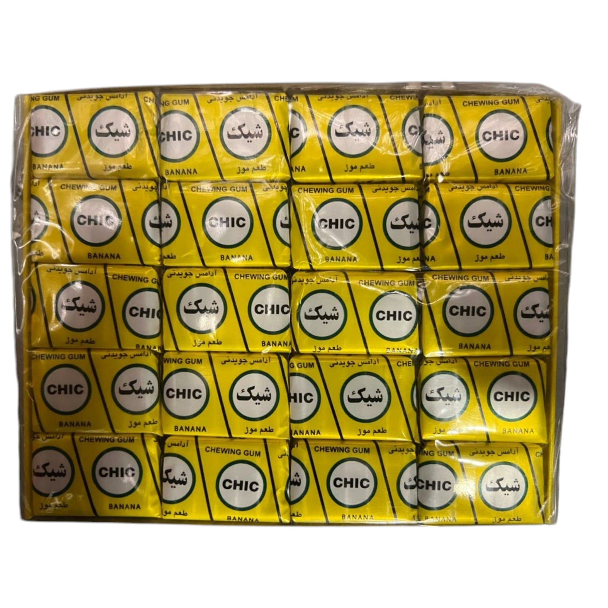 Chic Premium Banana Flavored Chewing Gum Multipack Bulk Box – 310g (40 PIECES)