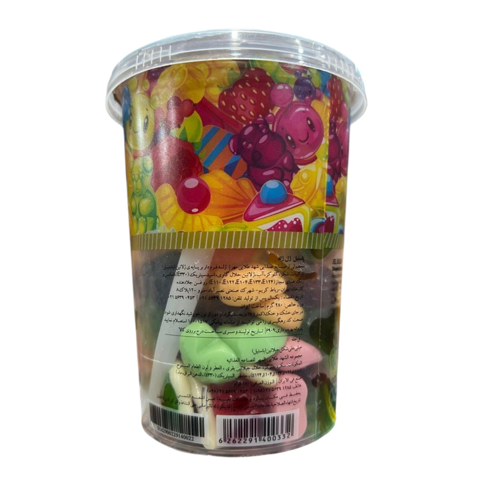 Jel Jelleh Premium Fruity Jelly Gum Gummy Tub – 280g