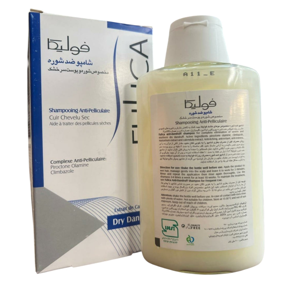 Fulica Premium Anti-Dandruff Shampoo for Dry Scalp – 200ml