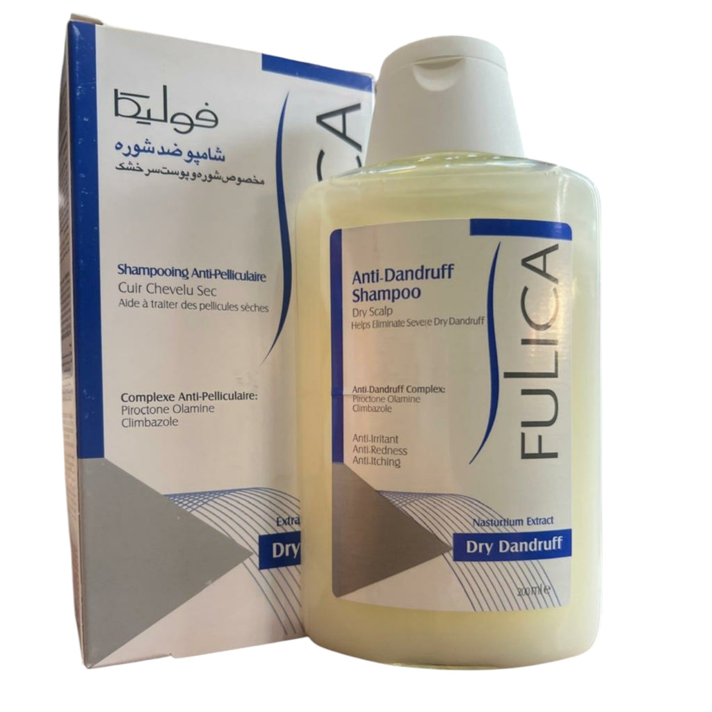 Fulica Premium Anti-Dandruff Shampoo for Dry Scalp – 200ml