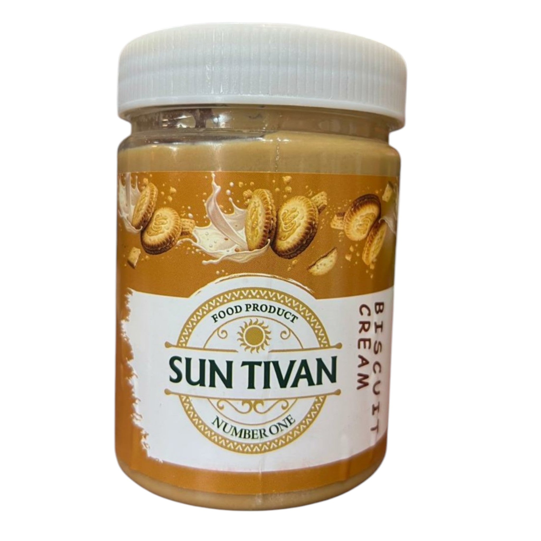 Sun Tivan Premium Cookie Butter Biscuit Cream Spread – Authentic Artisanal Sweet Cookie Paste (400g Jar)