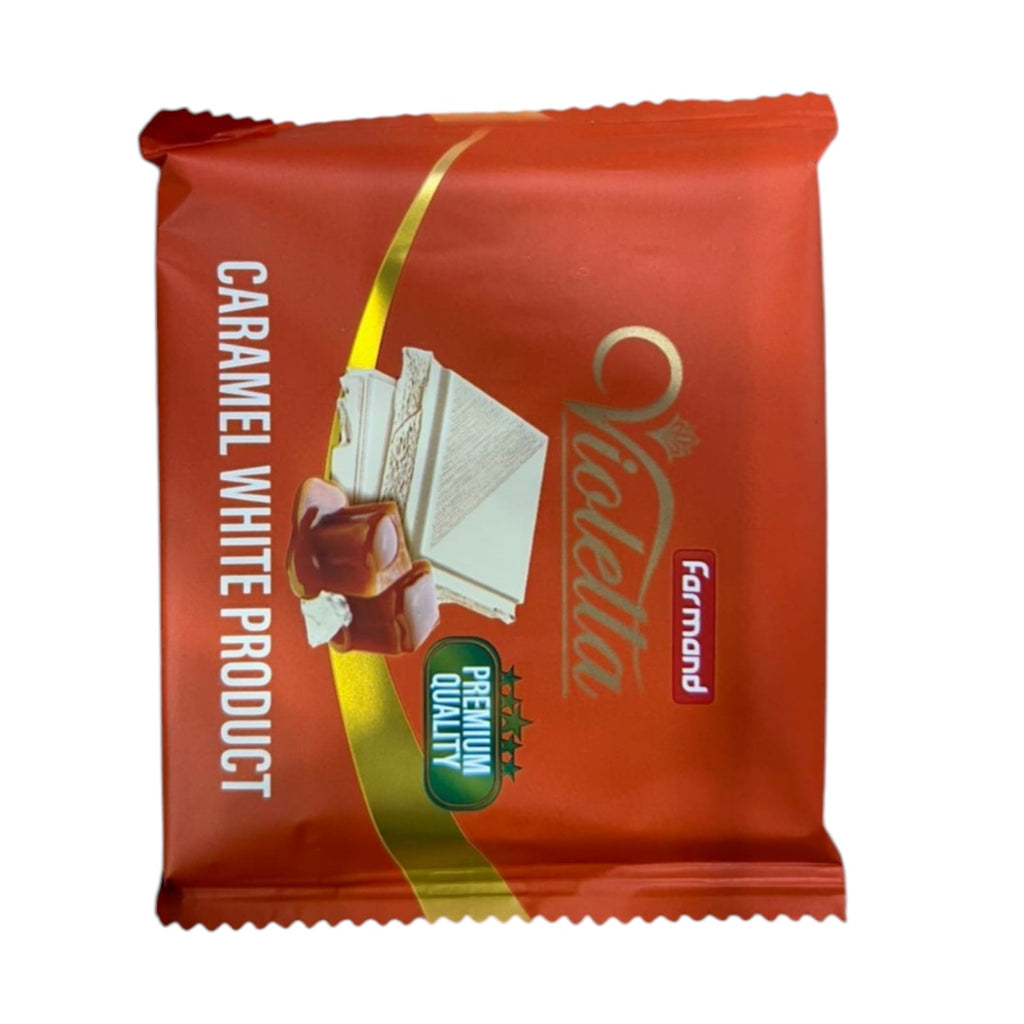 10 PACKS OF CHOCOLATES - Violetta Milk Cocoa Bar with Sesame, Violetta Caramel White Chocolate Bar, violetta Classic Milk Cocoa Bar,Shirin Asal Dream Caramel Filled Chocolate, Shirin  Wafer Bar with Hazelnut - 2 PACK EACH