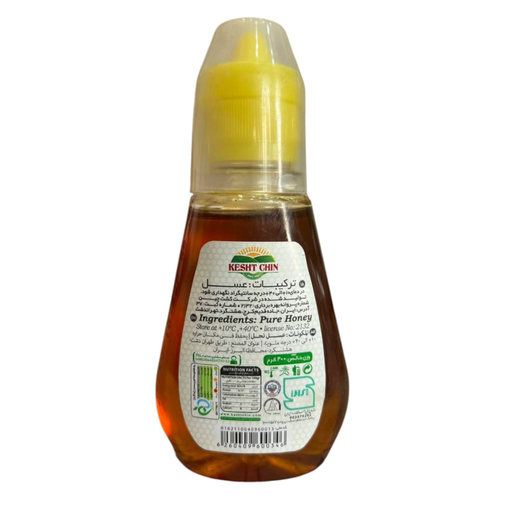 Kesht Chin Premium Natural Honey – 100% Pure Mess-Free Squeeze Bottle (200g) | Raw Golden Nectar for Healthy Breakfasts