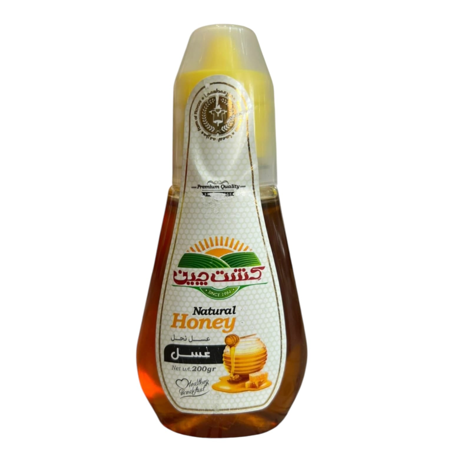 Kesht Chin Premium Natural Honey – 100% Pure Mess-Free Squeeze Bottle (200g) | Raw Golden Nectar for Healthy Breakfasts
