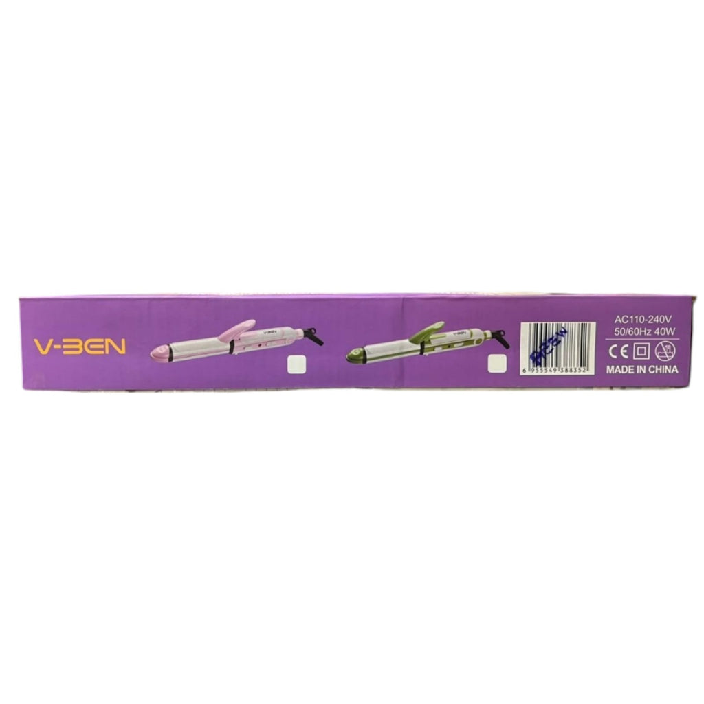 V-BEN EN-835 3-in-1 Professional Hair Curler & Straightener – Multi-Styler Wand