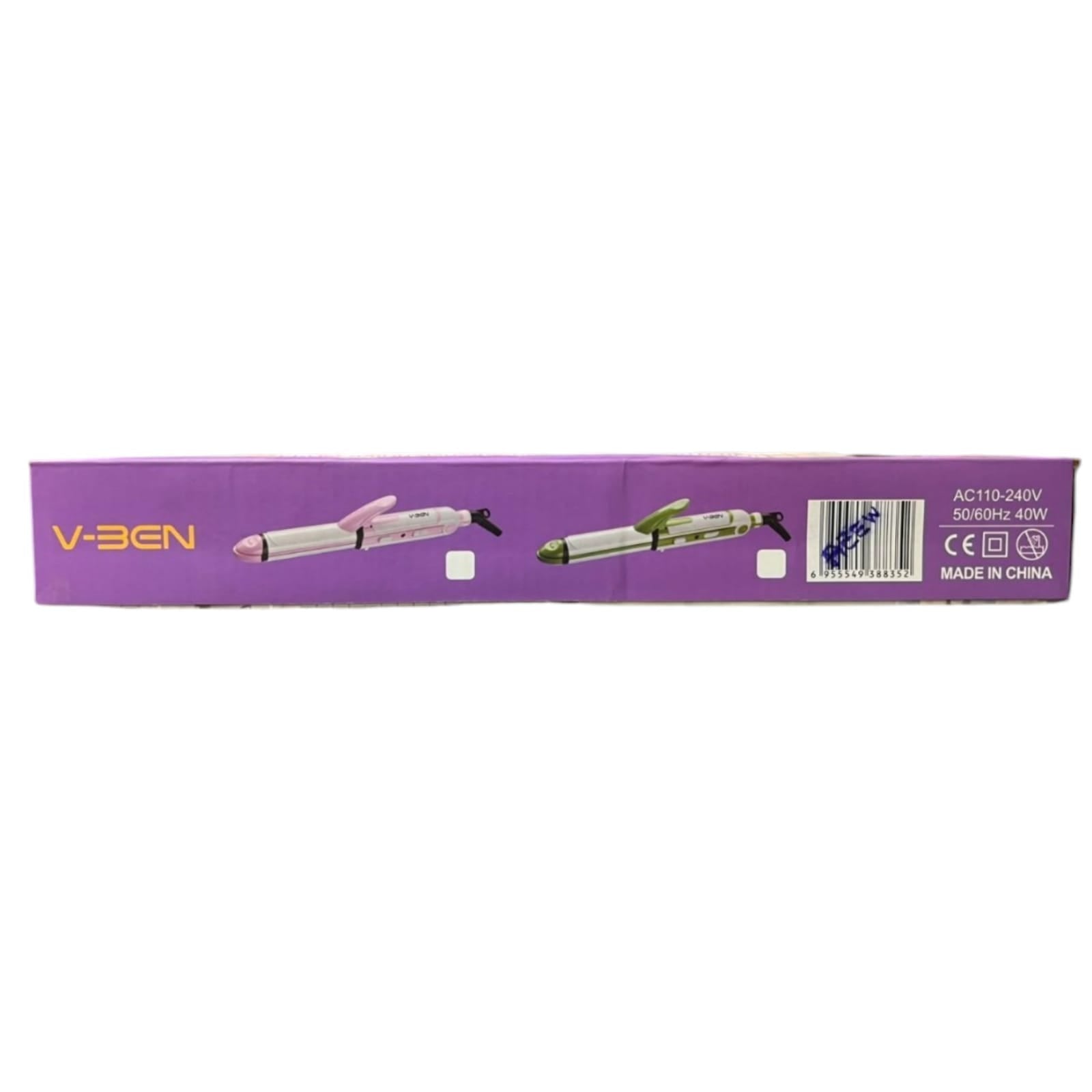 V-BEN EN-835 3-in-1 Professional Hair Curler & Straightener – Multi-Styler Wand