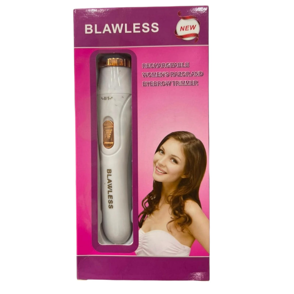 BLAWLESS 3-in-1 Rechargeable Women's Razor & Eyebrow Trimmer – Multi-Functional Electric Lady Shaver