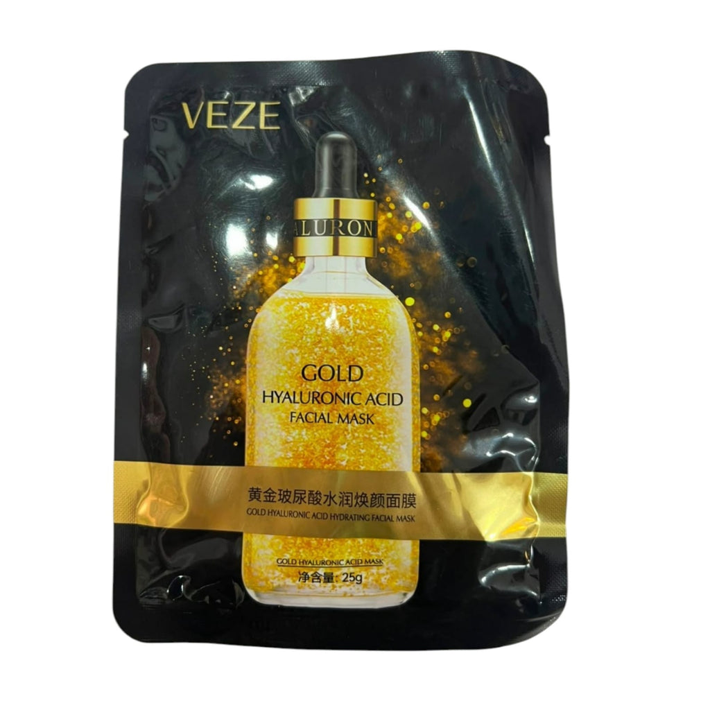 Premium Glowing Sheet Mask Trio | Sadoer Vitamin C, Veze Gold Hyaluronic & Bioaqua Algae Sheet Masks (Pack of 3)