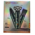 SPORTSMAN Professional 3-in-1 Waterproof Grooming Kit & Electric Shaver (Model SM-555)