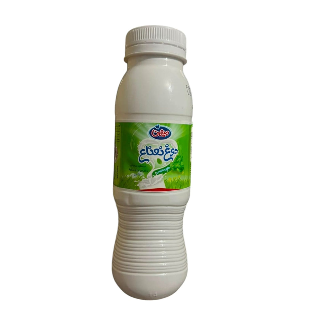 Mihan Premium Mint Doogh Yogurt Drink – Authentic Persian Non-Carbonated Savory Dairy Beverage (270ml Bottle - Pack of 4) 1L+