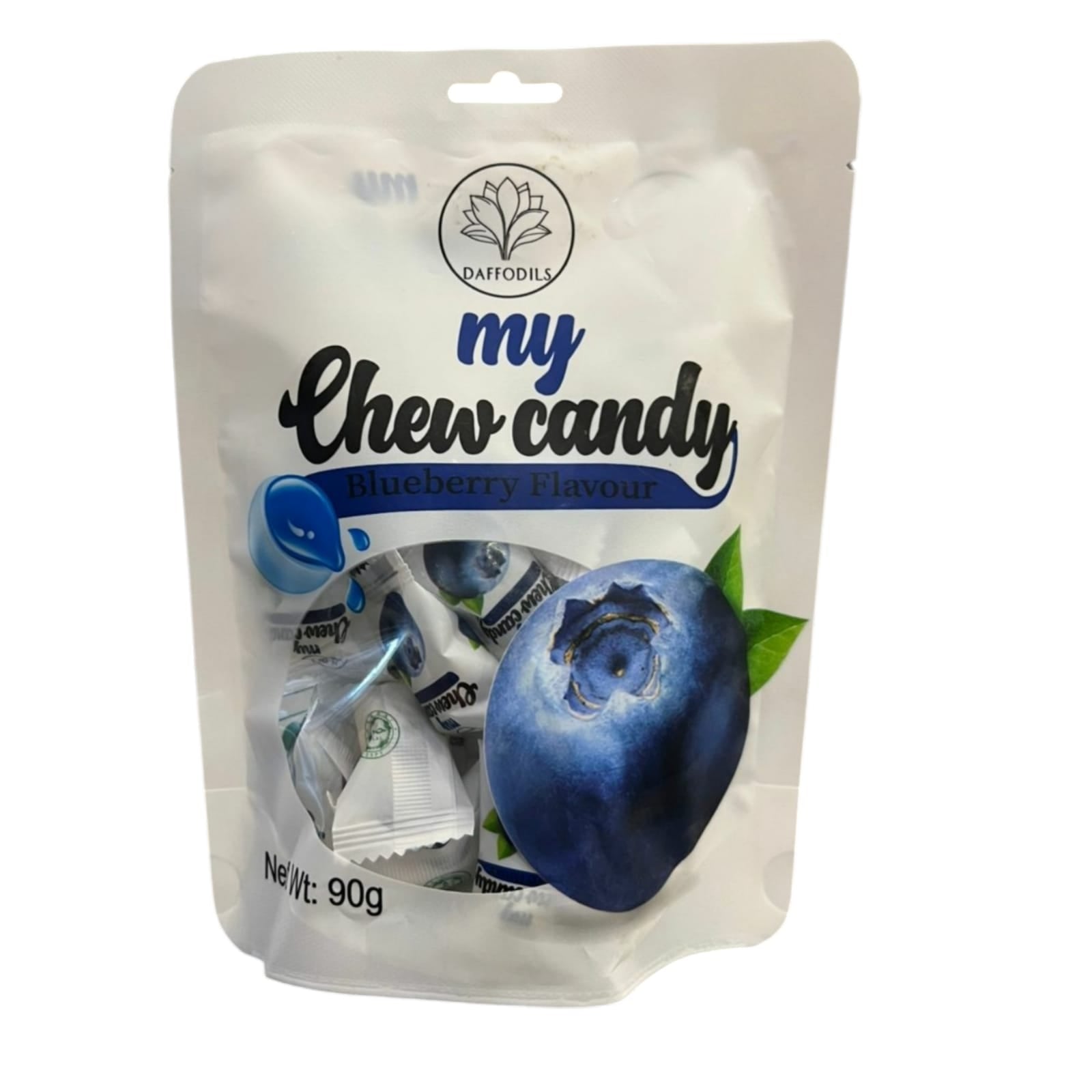 Daffodils Chew Candy Fruit Bundle (5-Pack) – Mango, Lychee, Grape, Strawberry & Blueberry Soft Chews (90g x 5 - 450G)