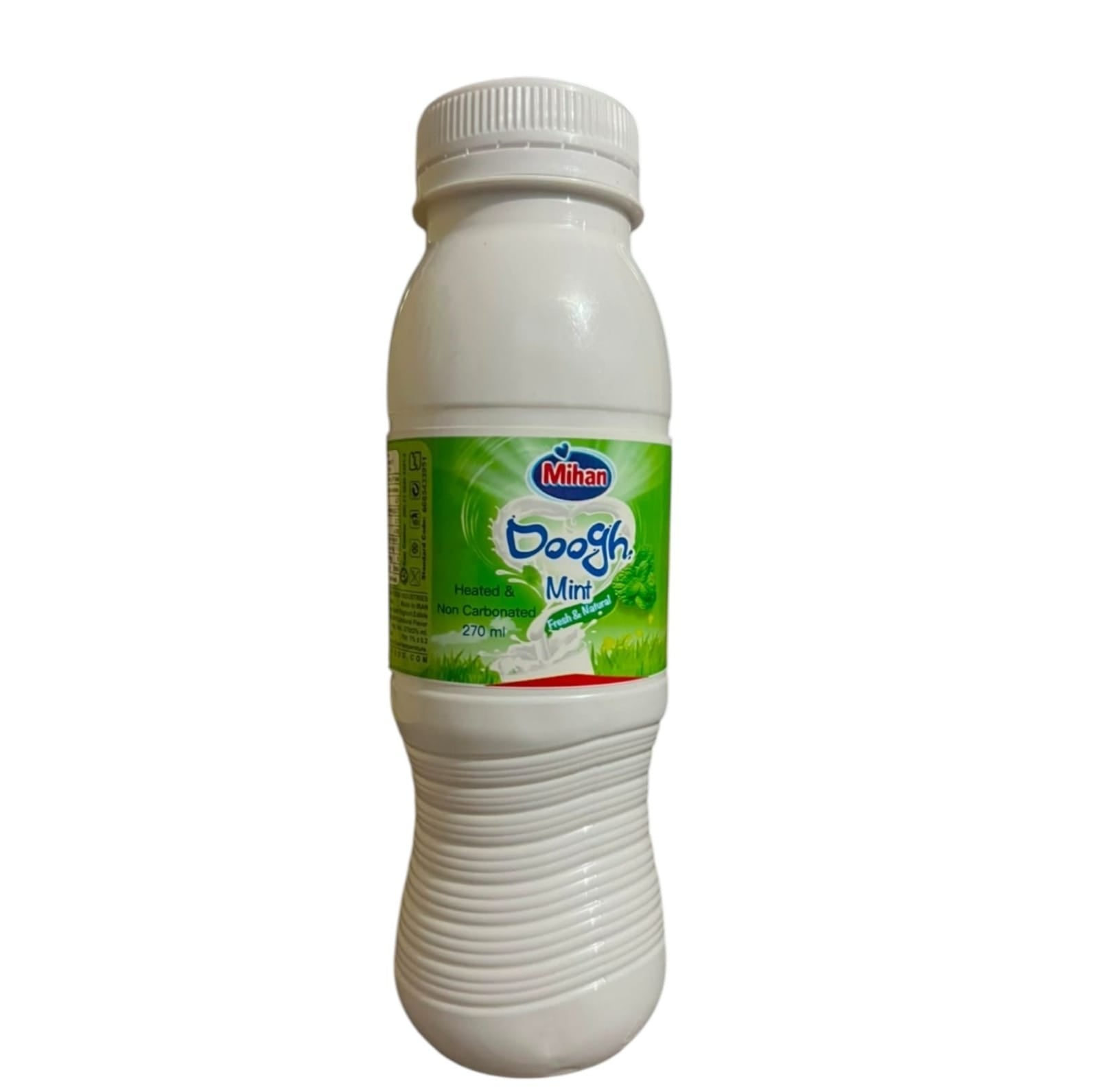 Mihan Premium Mint Doogh Yogurt Drink – Authentic Persian Non-Carbonated Savory Dairy Beverage (270ml Bottle - Pack of 4) 1L+
