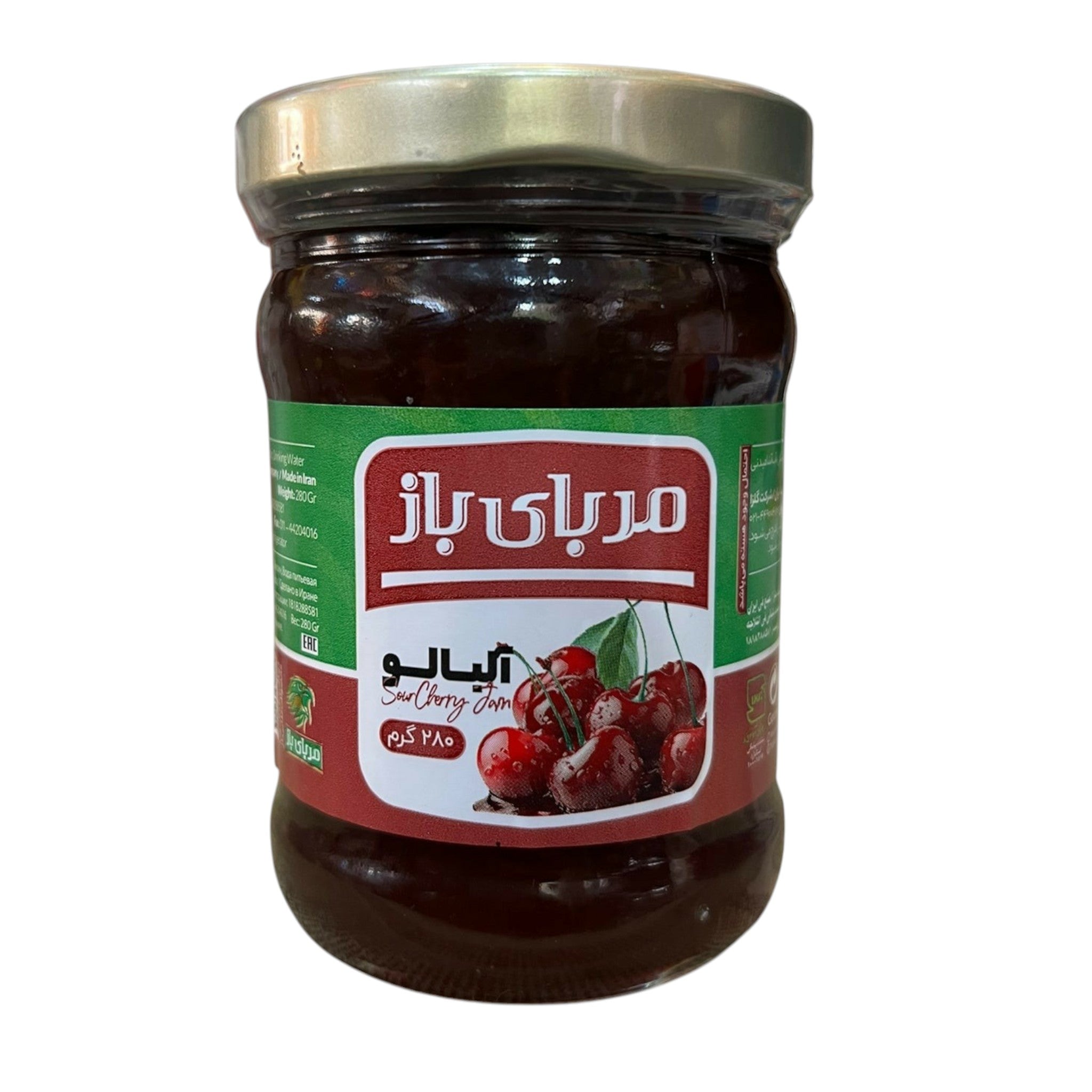Marbai Baz Jam of high quality flavour of sour cherry (280 g)